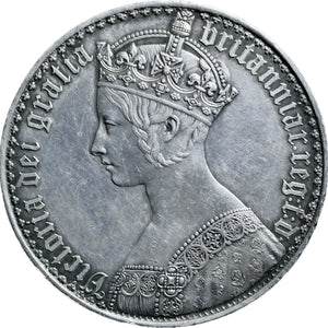 1847 Victoria Silver Gothic Crown