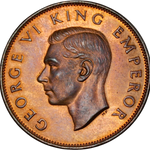 1943 New Zealand Proof Penny - NGC PF63RB