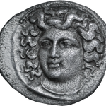 c.356-342 BC Larissa Nymph Silver Drachm