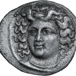 c.356-342 BC Larissa Nymph Silver Drachm