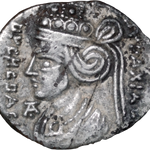 2 BC - 4 AD Parthia Queen Thea Musa Silver Drachm