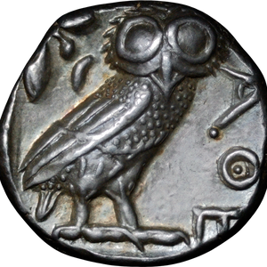 454-404 BC Athens Owl Silver Tetradrachm