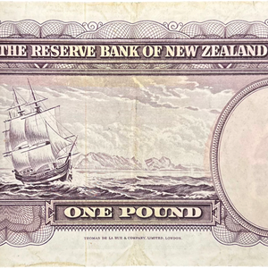 1956-67 New Zealand Solid 7s Fleming One Pound
