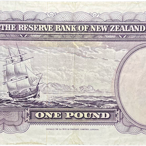 1956-67 New Zealand Solid 7s Fleming One Pound