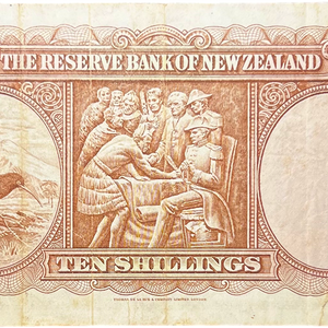 1956-67 New Zealand “1 Million” Fleming Ten Shillings