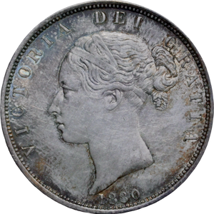 1880 Victoria Silver Halfcrown