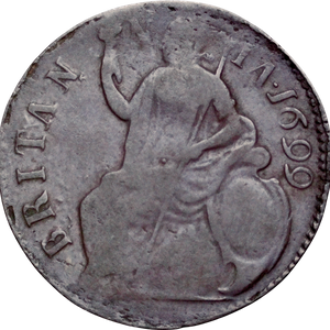 1699 William III Halfpenny
