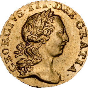 1762 George III Gold Quarter Guinea