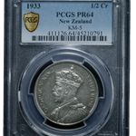 1933 The First New Zealand Proof Halfcrown