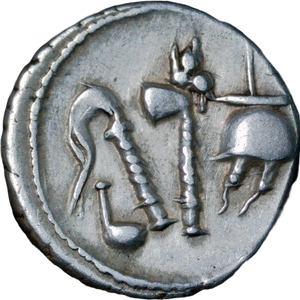 49 BC Julius Caesar Elephant Silver Denarius