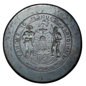 1843 City of Sydney Coat of Arms Steel Die