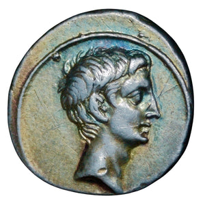 32-1 BC Octavian Silver Denarius