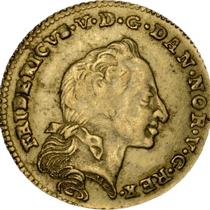 1761 Denmark Gold 12 Mark