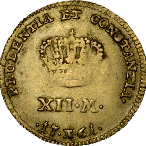 1761 Denmark Gold 12 Mark