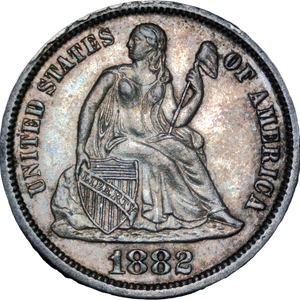 1882 USA Silver Dime