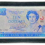 1990 New Zealand VIP Presentation Issue Specimen Ten Dollars