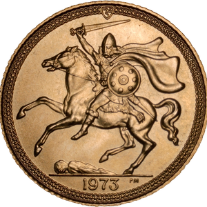 1973 Isle of Man Half Sovereign