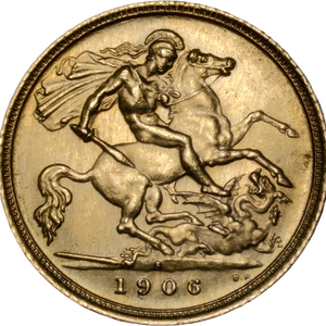 1906 Sydney Gold Half Sovereign