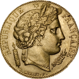 1851 France Gold 20 Francs