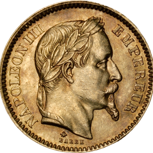 1866 Napoleon III Gold 20 Francs