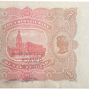 1889-95 Colonial Bank of New Zealand “Rainbow” One Pound