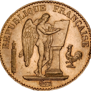 1877 France Gold 20 Francs