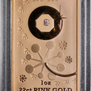 2018 Pink Panther Diamond 1oz Gold Ingot