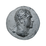 c.185–175 BC Greco-Baktrian Silver Tetradrachm
