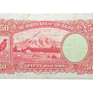 1940-55 New Zealand Hanna Type I Fifty Pounds