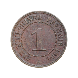 1894 German New Guinea Copper Pfennig
