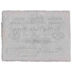 1851 Bank of Otago Ten Shillings