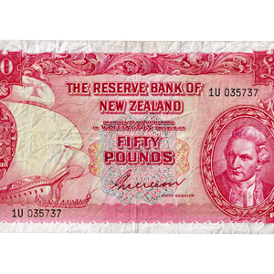 1955-56 New Zealand Wilson Fifty Pounds