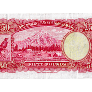 1956-67 New Zealand Fleming “Non Remainder” Fifty Pounds