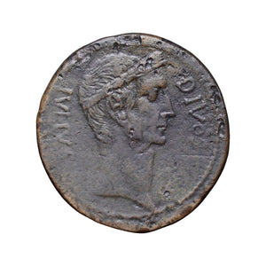 Octavian & Julius Caesar 38 BC Sestertius