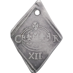1645 Newark English Civil War Charles I Lozenge Shilling