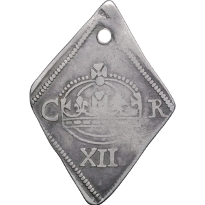 1645 Newark English Civil War Charles I Lozenge Shilling