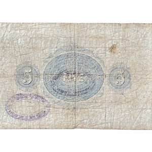1923 National Bank of New Zealand Five Pounds